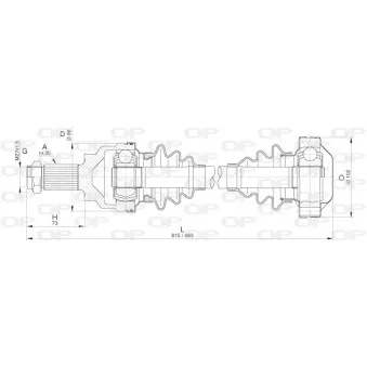 Arbre de transmission OPEN PARTS DRS6275.00