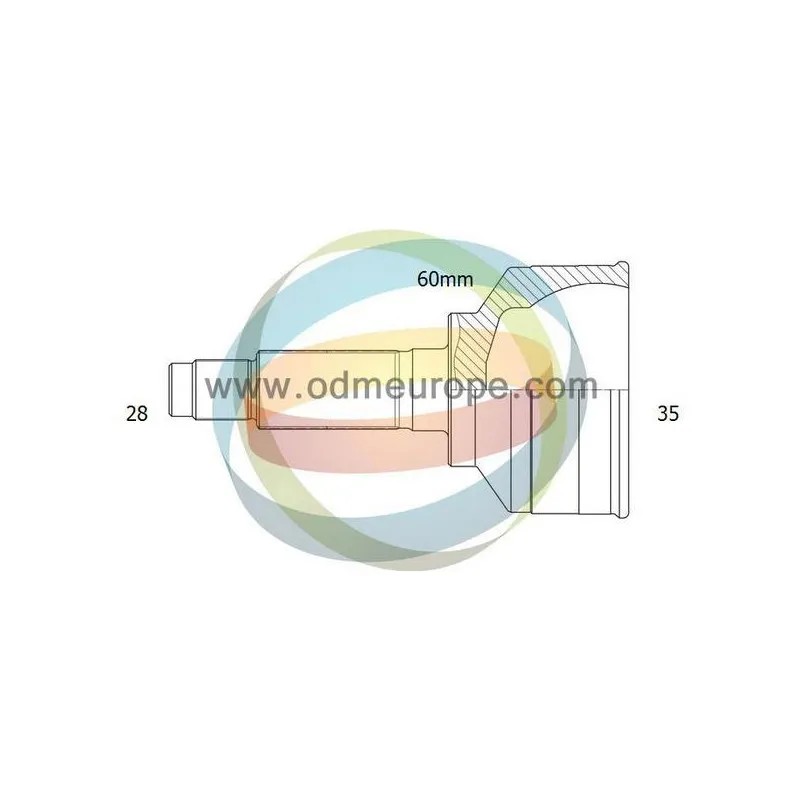 Embout de cardan avant (kit de réparation) ODM-MULTIPARTS 12-040875