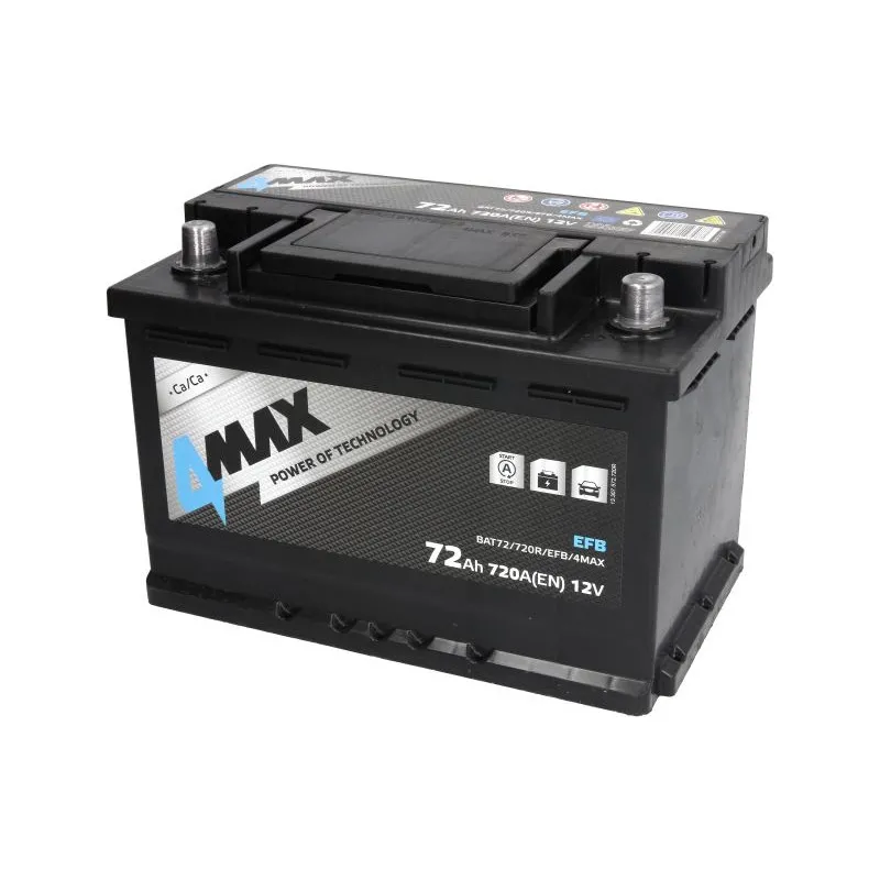 Batterie de démarrage Start & Stop 4MAX BAT72/720R/EFB/4MAX