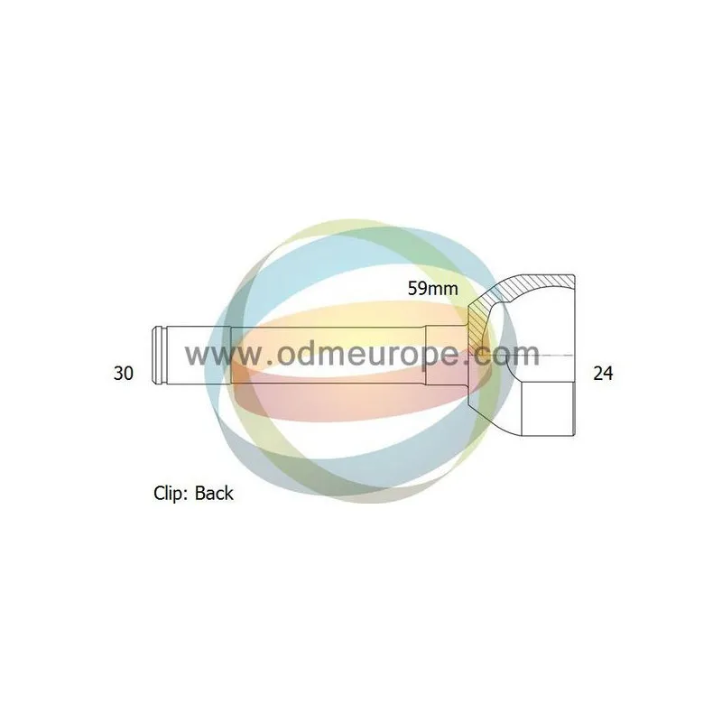 Embout de cardan avant (kit de réparation) ODM-MULTIPARTS 12-090204
