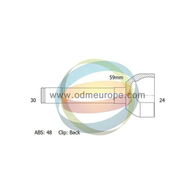 Embout de cardan avant (kit de réparation) ODM-MULTIPARTS 12-090253