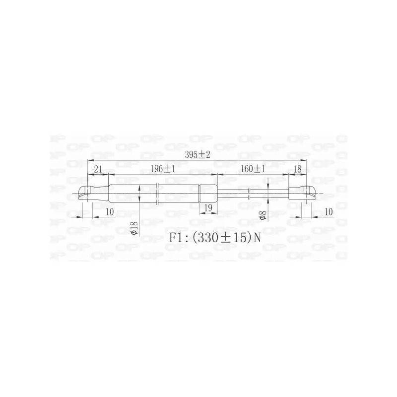 Vérin, capot-moteur OPEN PARTS GSR6017.00
