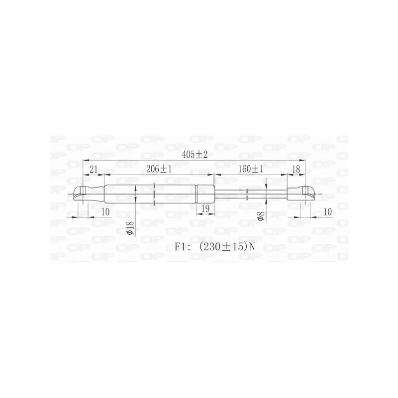 Vérin, capot-moteur OPEN PARTS GSR6030.00