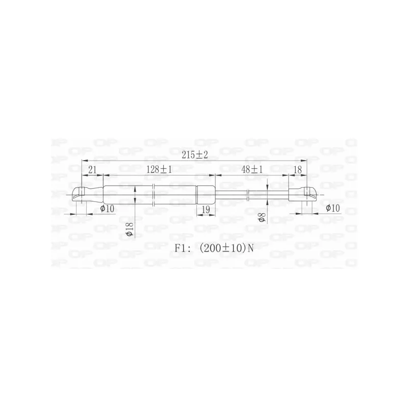 Vérin, capot-moteur OPEN PARTS GSR6032.00