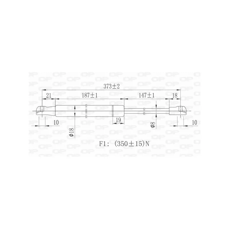 Vérin, capot-moteur OPEN PARTS GSR6072.00