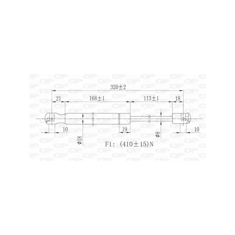 Vérin, capot-moteur OPEN PARTS GSR6090.00