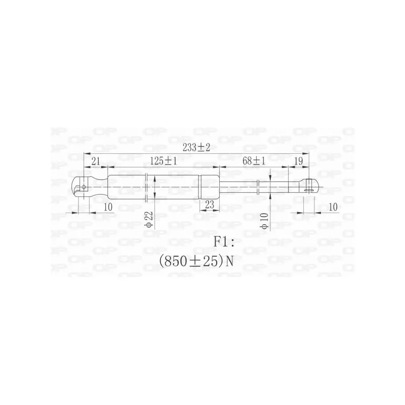 Vérin, capot-moteur OPEN PARTS GSR6124.00