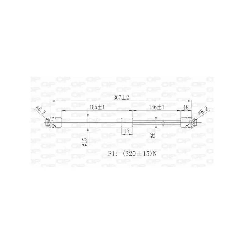 Vérin, capot-moteur OPEN PARTS GSR6144.00