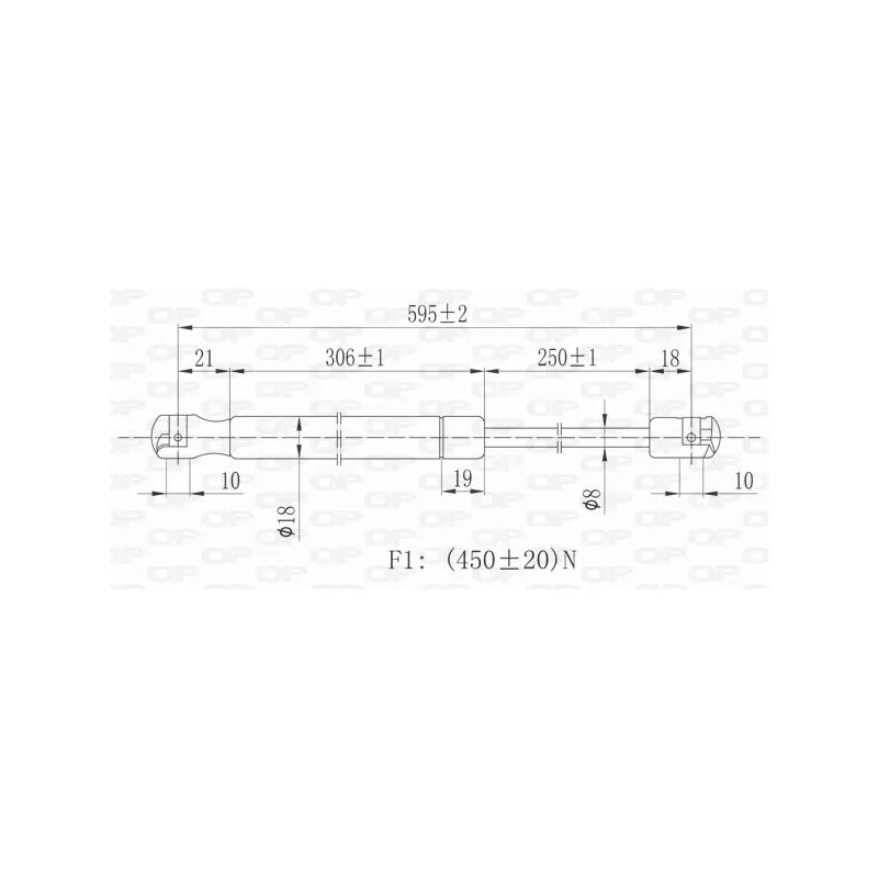 Vérin, capot-moteur OPEN PARTS GSR6205.00