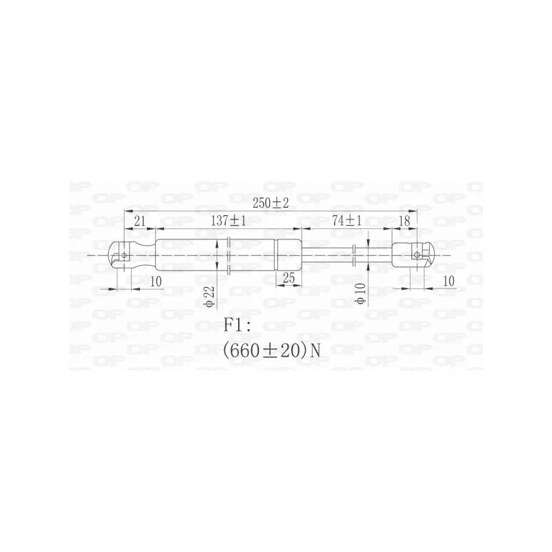 Vérin, capot-moteur OPEN PARTS GSR6263.00
