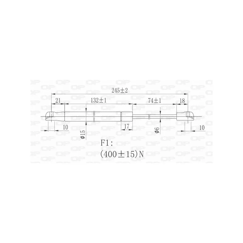Vérin, capot-moteur OPEN PARTS GSR6343.00