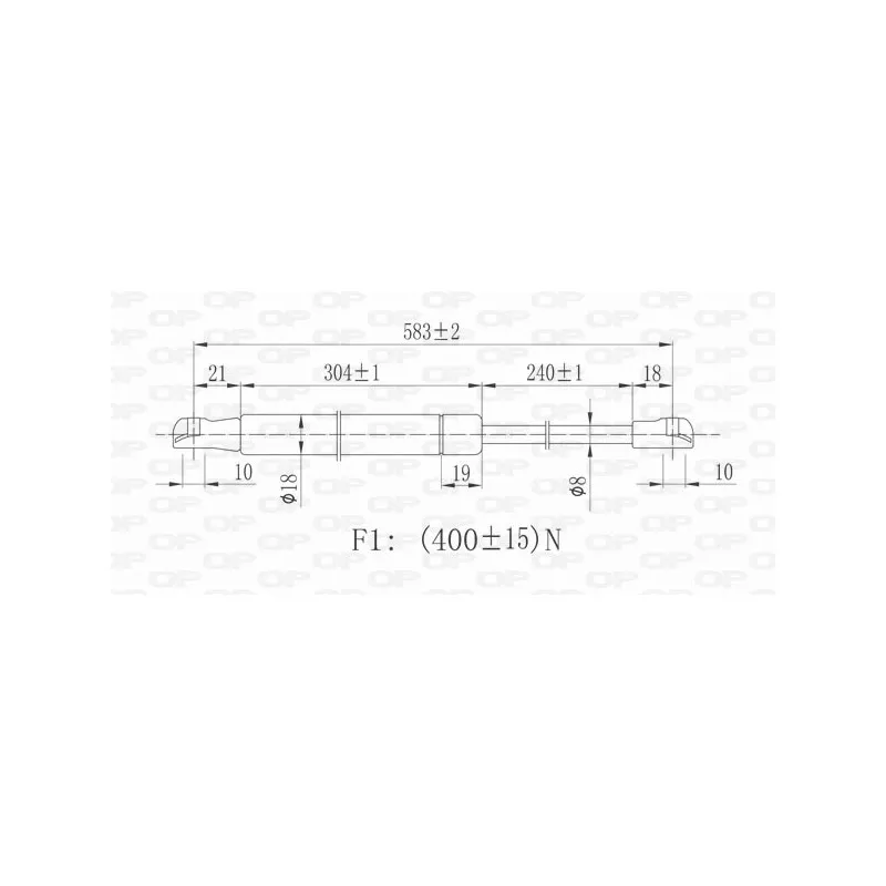 Vérin, capot-moteur OPEN PARTS GSR6394.00