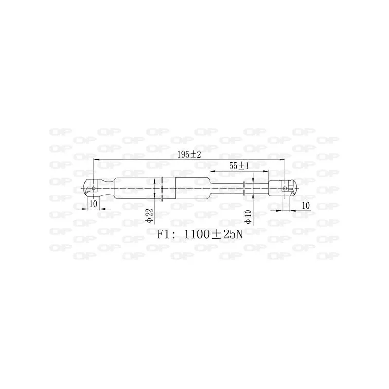 Vérin, capot-moteur OPEN PARTS GSR6436.00