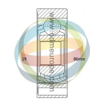 Joint, arbre longitudinal ODM-MULTIPARTS 12-156003