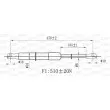 Vérin de hayon, de coffre OPEN PARTS GSR6473.00 - Visuel 2