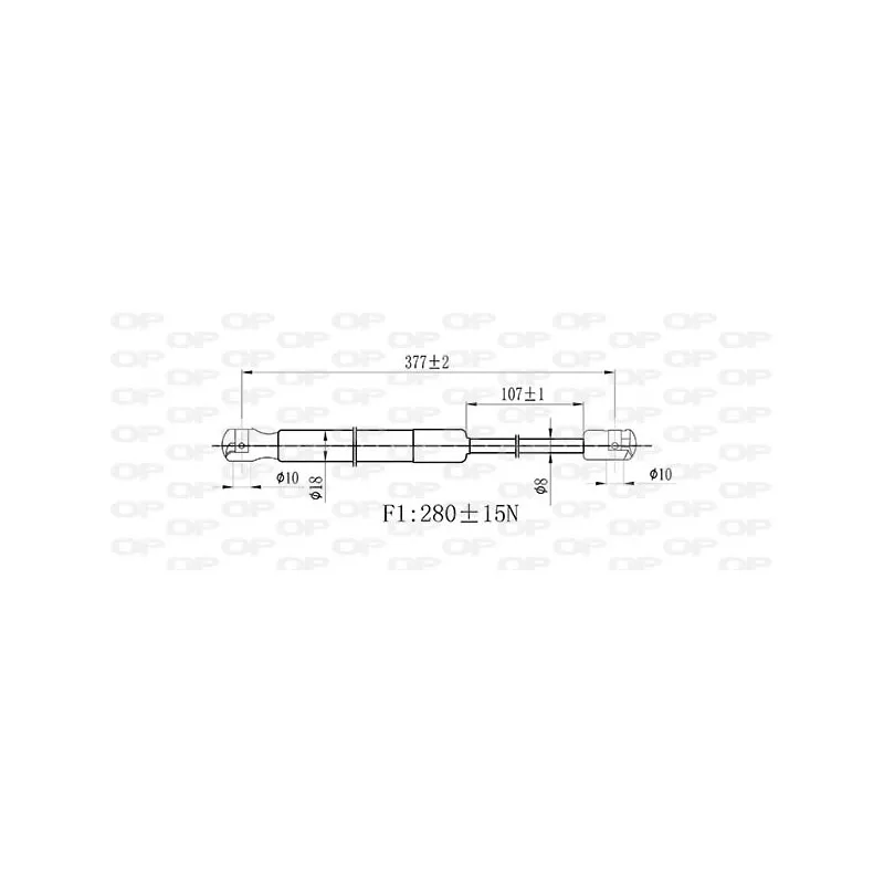 Vérin, capot-moteur OPEN PARTS GSR6522.00