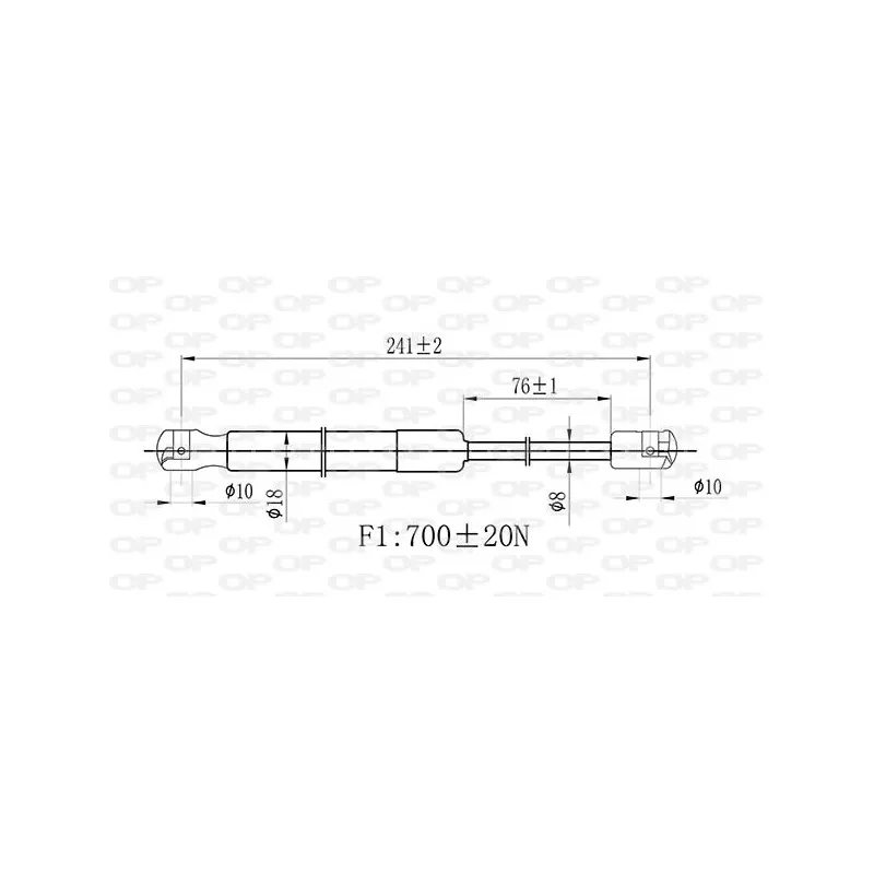 Vérin, capot-moteur OPEN PARTS GSR6525.00