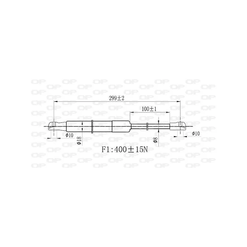 Vérin, capot-moteur OPEN PARTS GSR6527.00