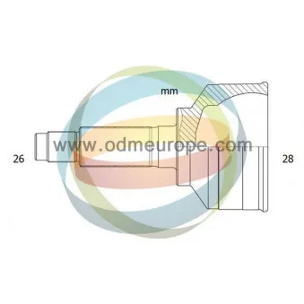 Embout de cardan avant (kit de réparation) ODM-MULTIPARTS 12-211730