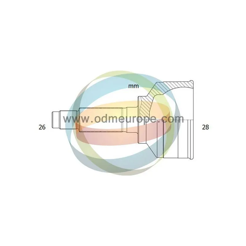 Embout de cardan avant (kit de réparation) ODM-MULTIPARTS 12-211730