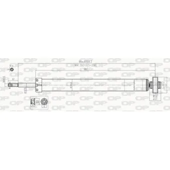 Jeu de 2 amortisseurs arrière OPEN PARTS SAB8003.32