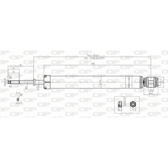 Jeu de 2 amortisseurs arrière OPEN PARTS SAB8142.32