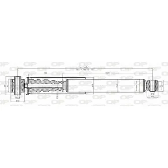 Jeu de 2 amortisseurs arrière OPEN PARTS