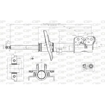 Jeu de 2 amortisseurs avant OPEN PARTS SAB8183.31
