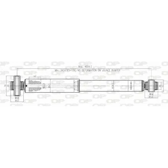 Jeu de 2 amortisseurs arrière OPEN PARTS SAB8193.32