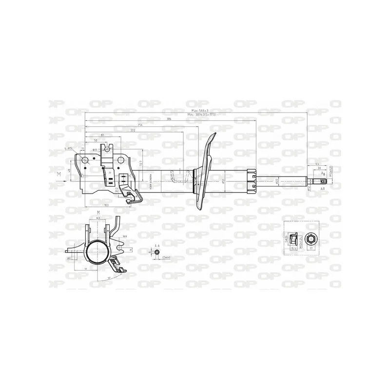 Amortisseur avant droit OPEN PARTS SAB8195.31