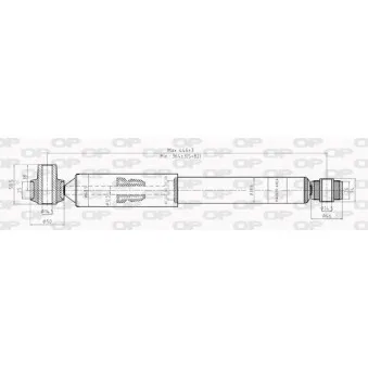 Jeu de 2 amortisseurs arrière OPEN PARTS SAB8200.32