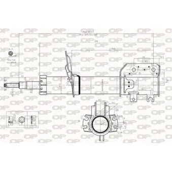 Jeu de 2 amortisseurs avant OPEN PARTS SAB8248.31