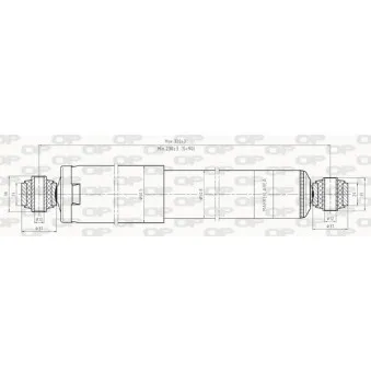 Jeu de 2 amortisseurs arrière OPEN PARTS SAB8249.12