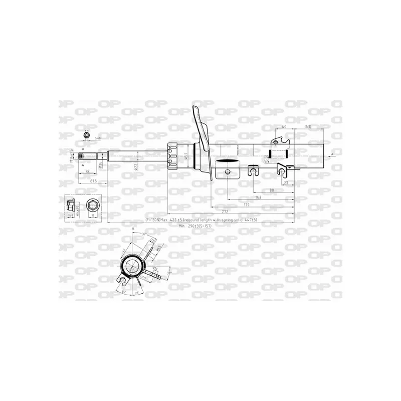Amortisseur avant gauche OPEN PARTS SAB8359.31
