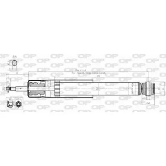 Jeu de 2 amortisseurs arrière OPEN PARTS SAB8361.32