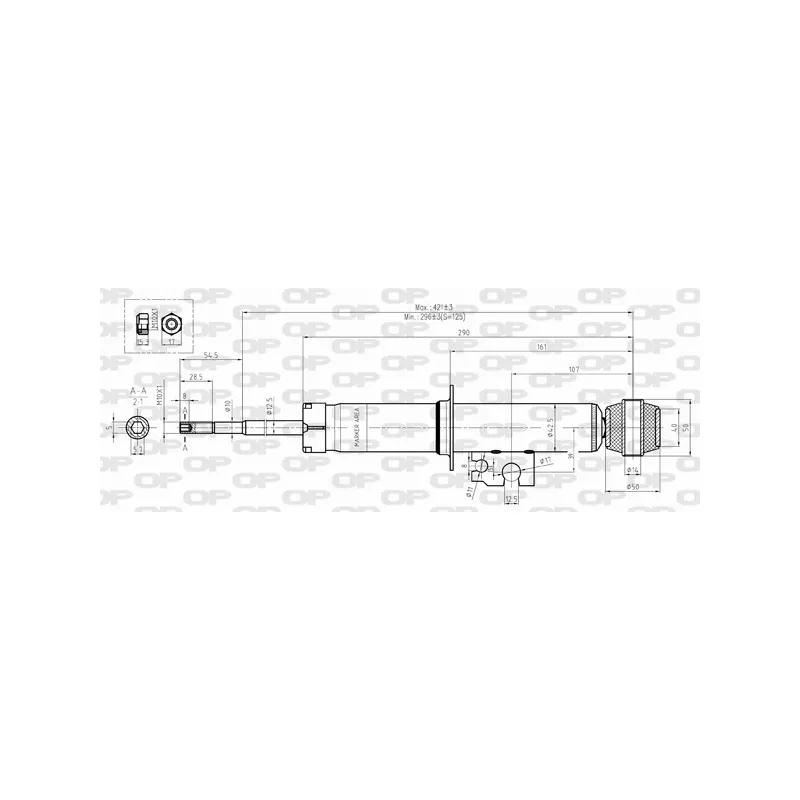Jeu de 2 amortisseurs arrière OPEN PARTS SAB8372.32
