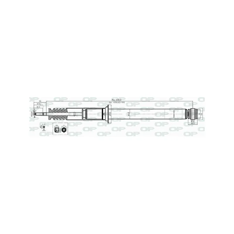 Jeu de 2 amortisseurs arrière OPEN PARTS SAB8381.32