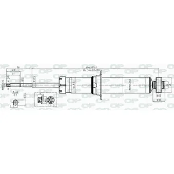 Jeu de 2 amortisseurs arrière OPEN PARTS SAB8382.32