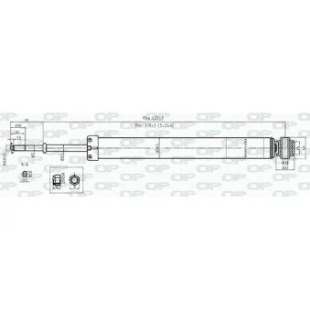 Jeu de 2 amortisseurs arrière OPEN PARTS SAB8383.32