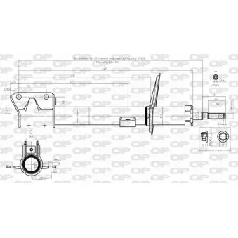 Jeu de 2 amortisseurs arrière OPEN PARTS