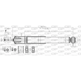Jeu de 2 amortisseurs arrière OPEN PARTS SAB8411.32