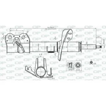 Amortisseur avant droit OPEN PARTS