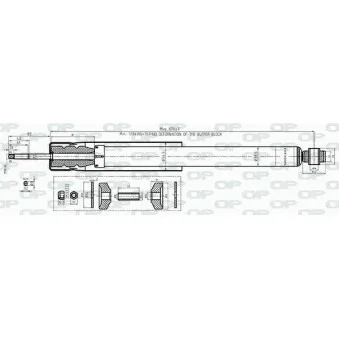 Jeu de 2 amortisseurs arrière OPEN PARTS SAB8419.32