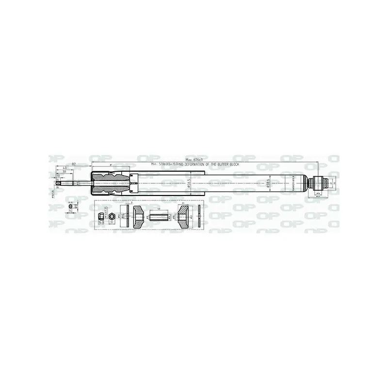 Jeu de 2 amortisseurs arrière OPEN PARTS SAB8419.32