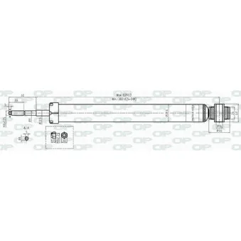 Jeu de 2 amortisseurs arrière OPEN PARTS SAB8434.32