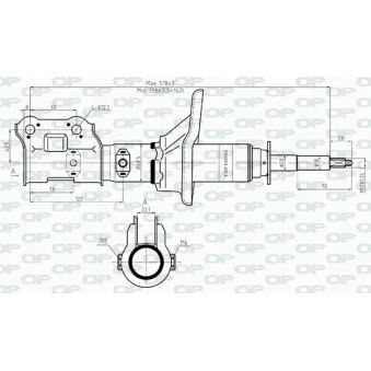 Amortisseur avant gauche OPEN PARTS SAB8479.31