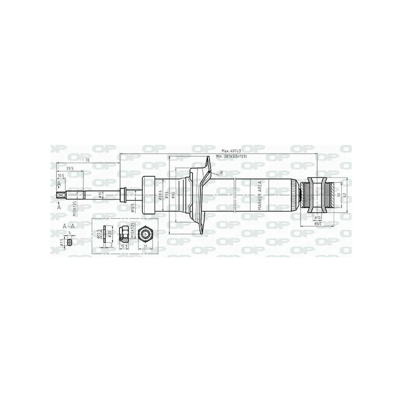 Jeu de 2 amortisseurs arrière OPEN PARTS SAB8495.32