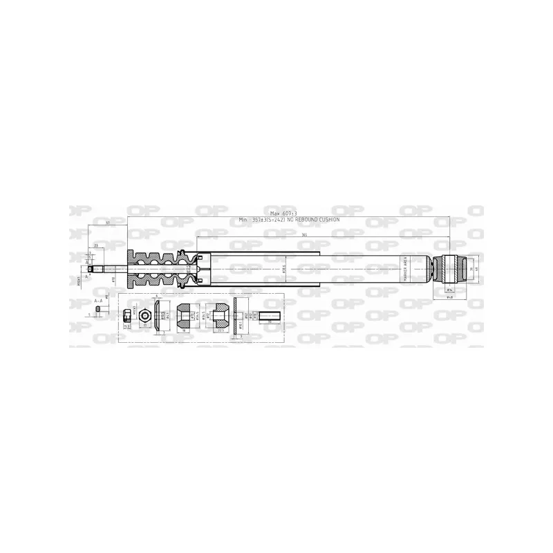 Jeu de 2 amortisseurs arrière OPEN PARTS SAB8497.32