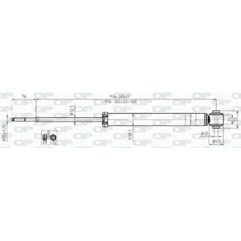 Jeu de 2 amortisseurs arrière OPEN PARTS