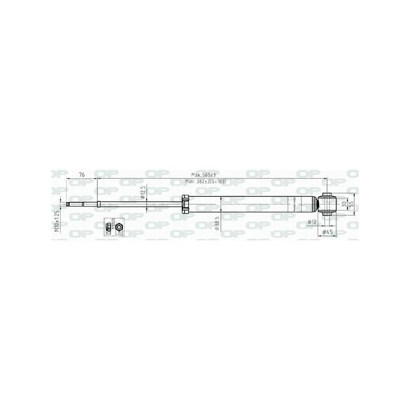 Jeu de 2 amortisseurs arrière OPEN PARTS SAB8528.32